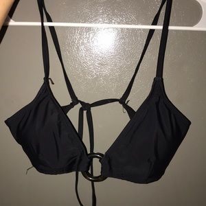Black bikini top